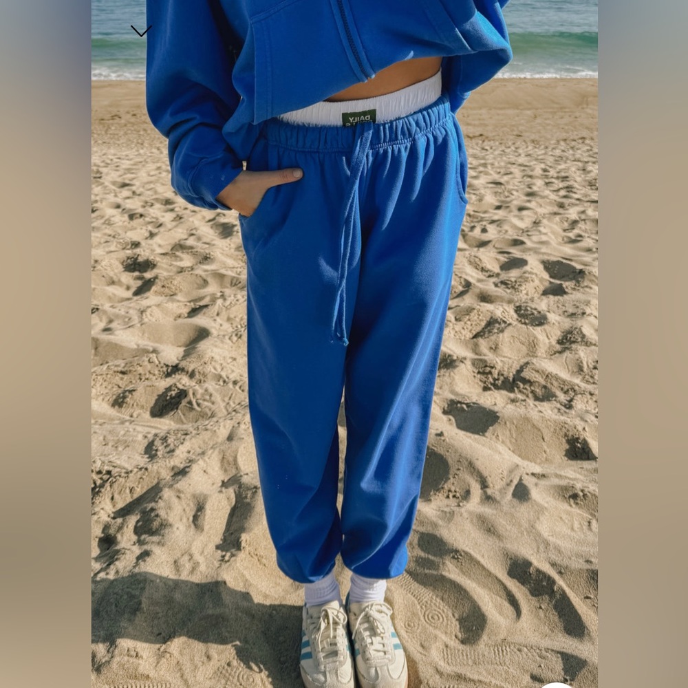 nwt daily drills boxer cobalt blue sweatpants
